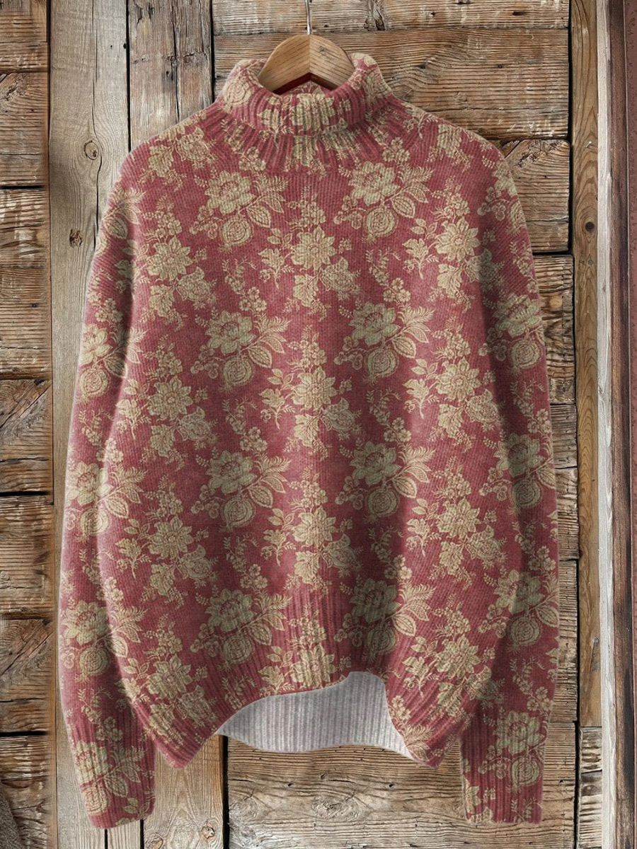Jagna | golf we wrzosowe kwiaty w stylu vintage