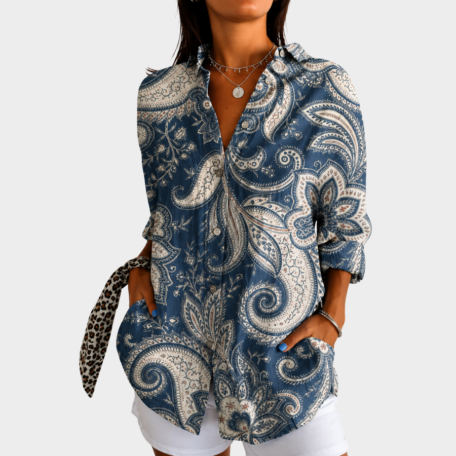 Salomea | bluzka nadmorskie paisley