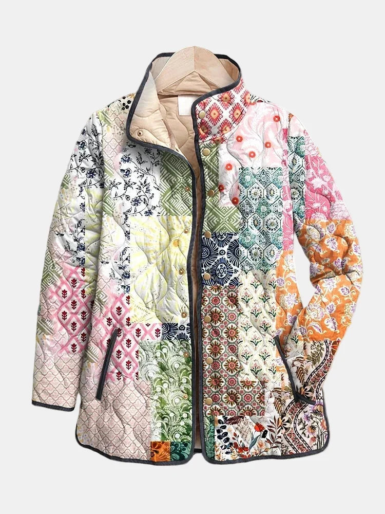 Danuta | pikowana kurtka damska patchwork w stylu boho
