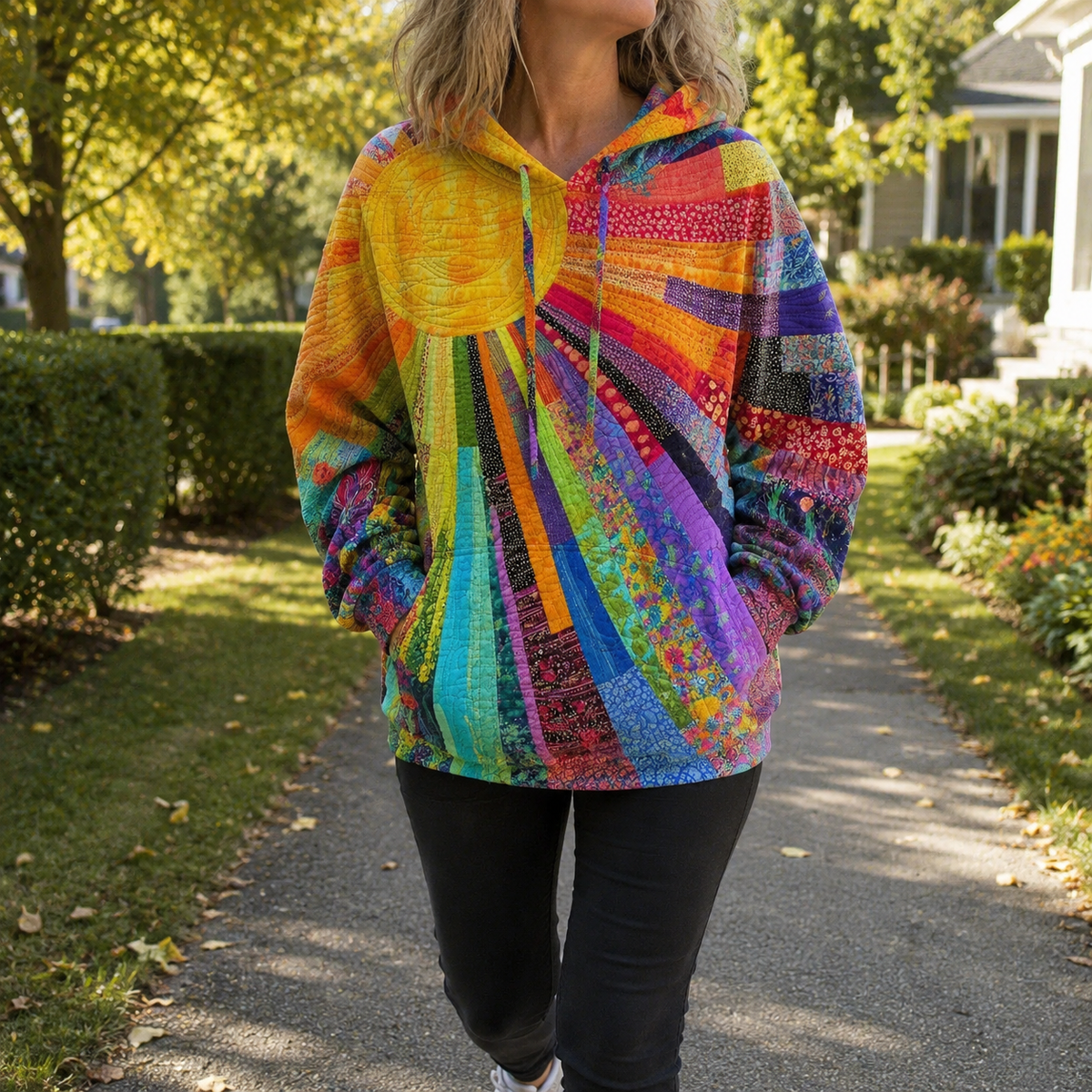 Marlena | Boho Kolorowa Bluza Patchworkowa