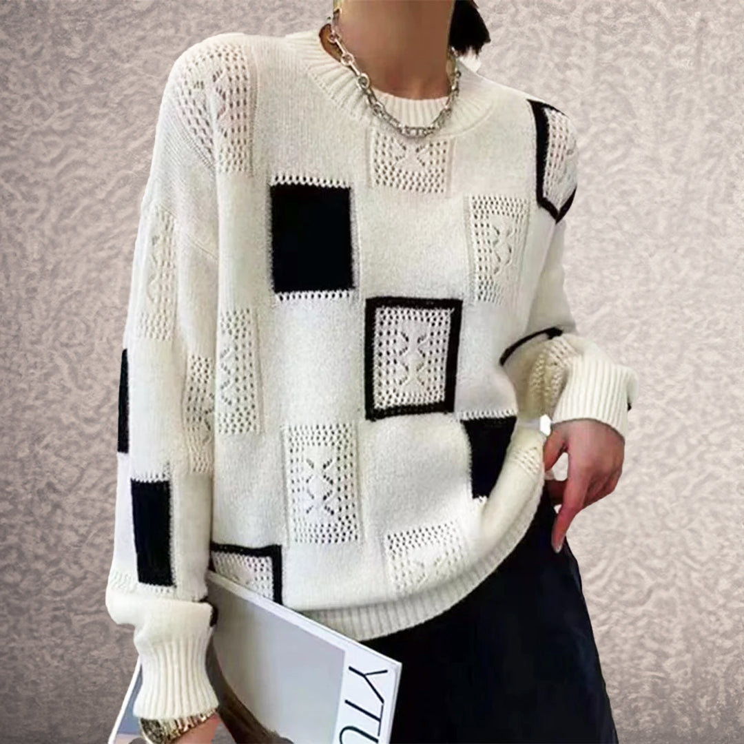 Eryka | sweter w geometryczny wzór
