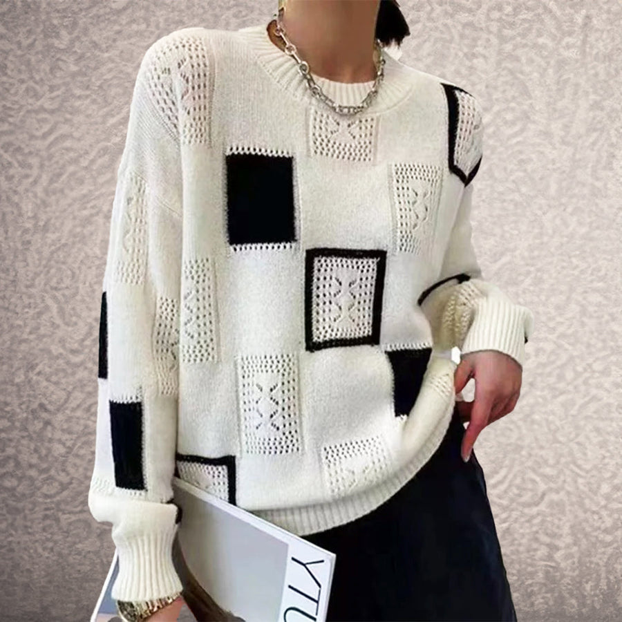 Eryka | sweter w geometryczny wzór