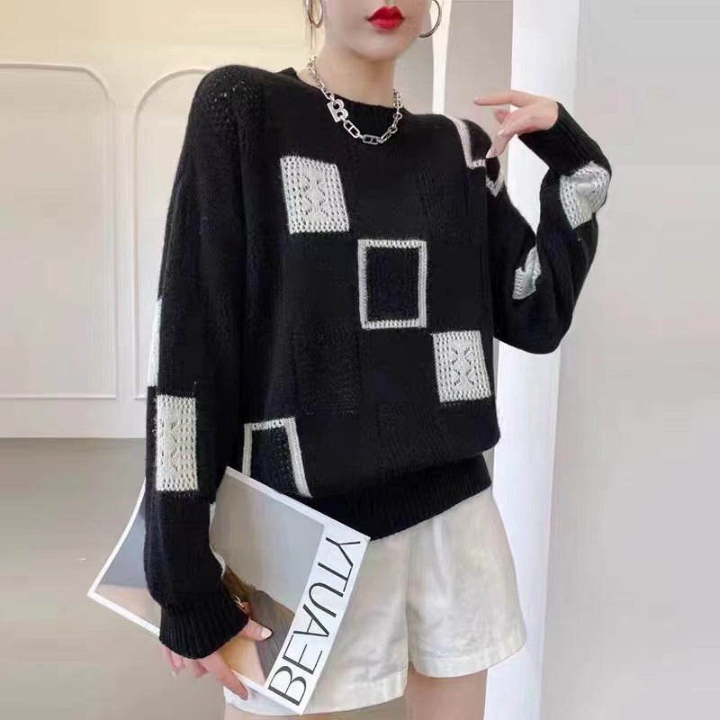 Eryka | sweter w geometryczny wzór