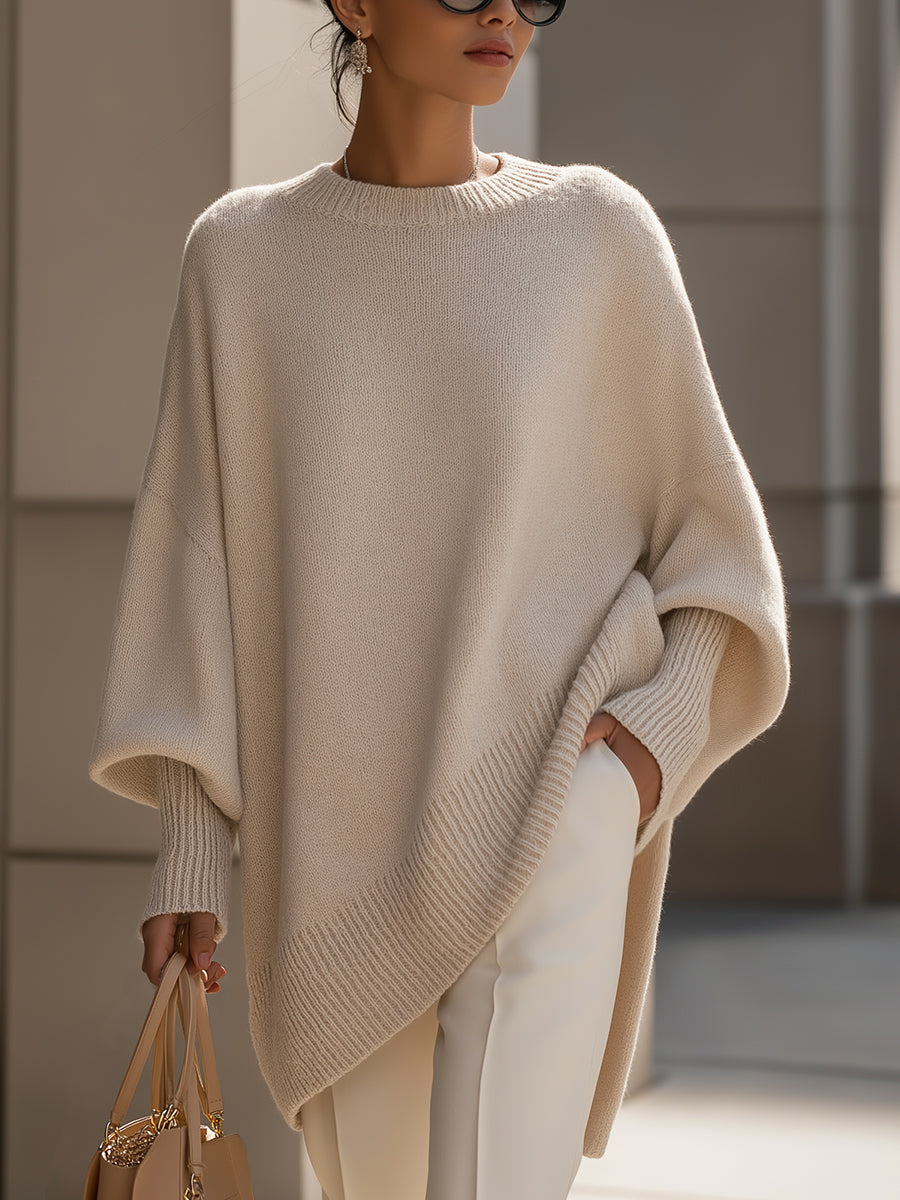 Adela | luźny sweter oversize z miękko opadającym przodem