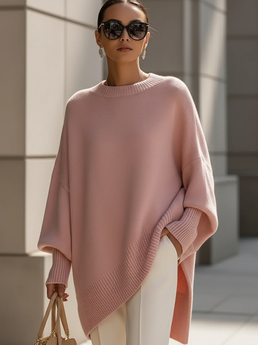 Adela | luźny sweter oversize z miękko opadającym przodem
