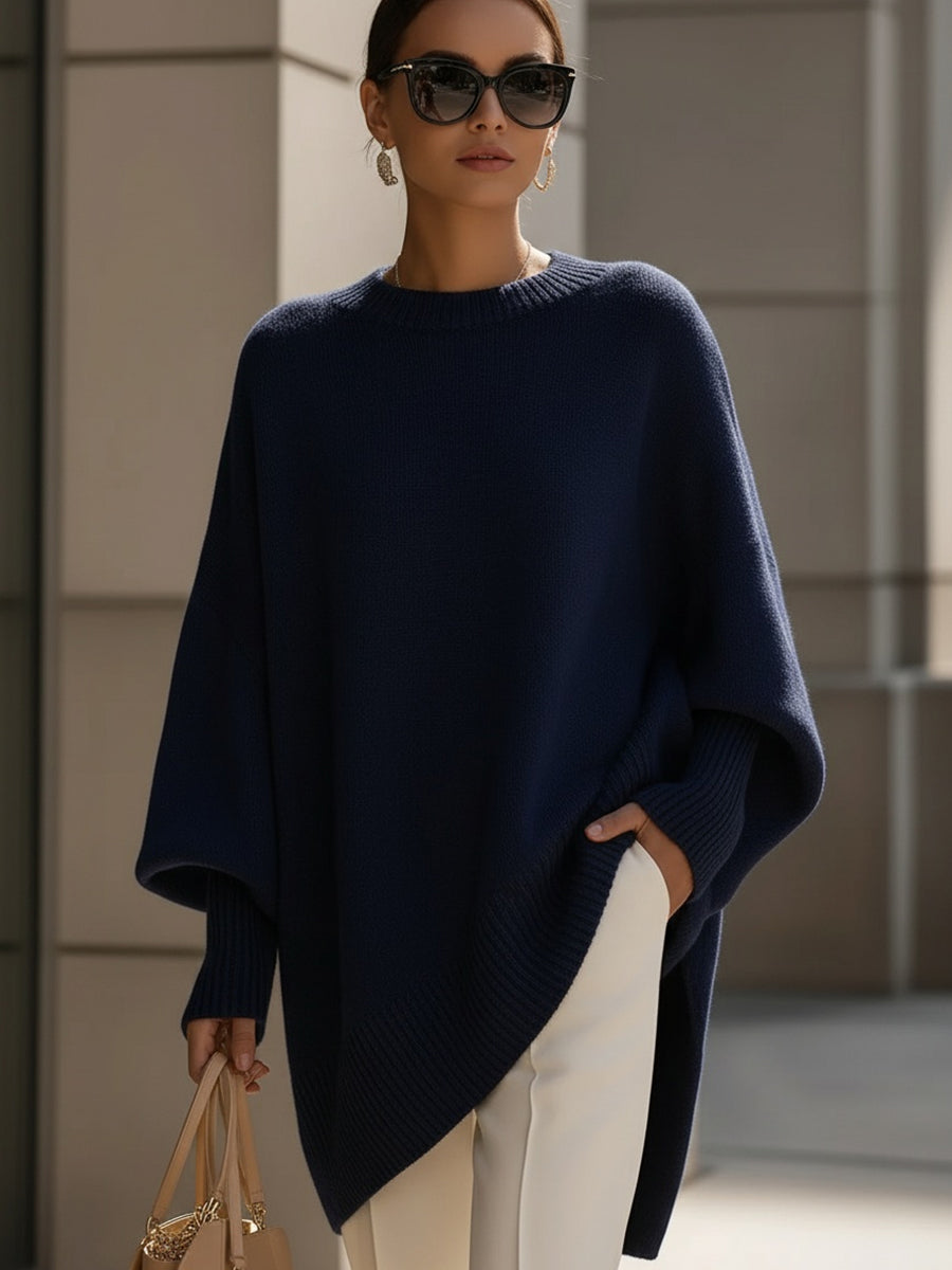 Adela | luźny sweter oversize z miękko opadającym przodem