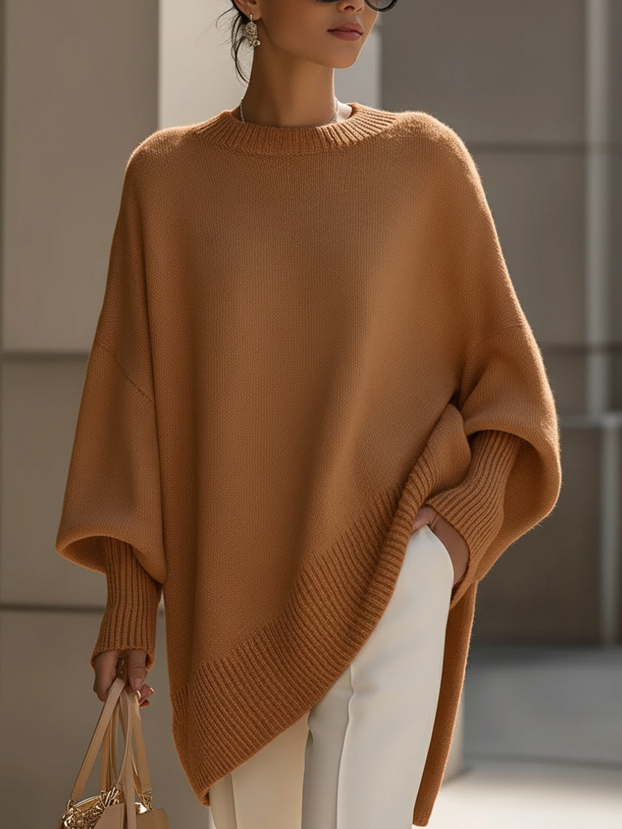 Adela | luźny sweter oversize z miękko opadającym przodem