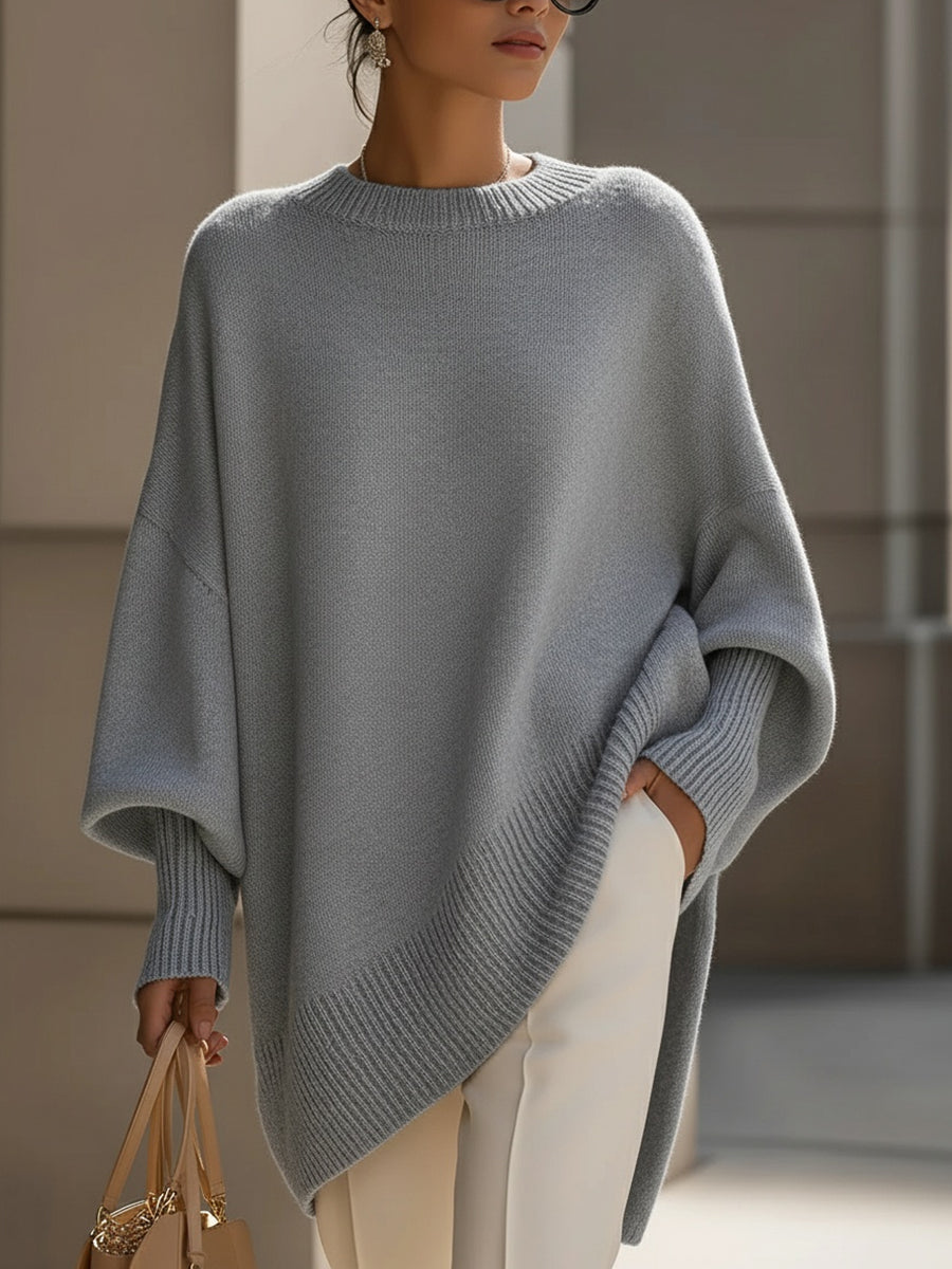 Adela | luźny sweter oversize z miękko opadającym przodem
