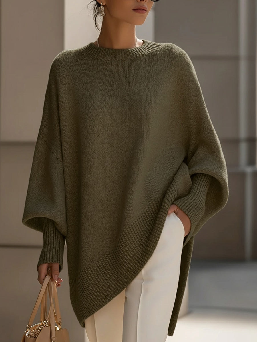 Adela | luźny sweter oversize z miękko opadającym przodem