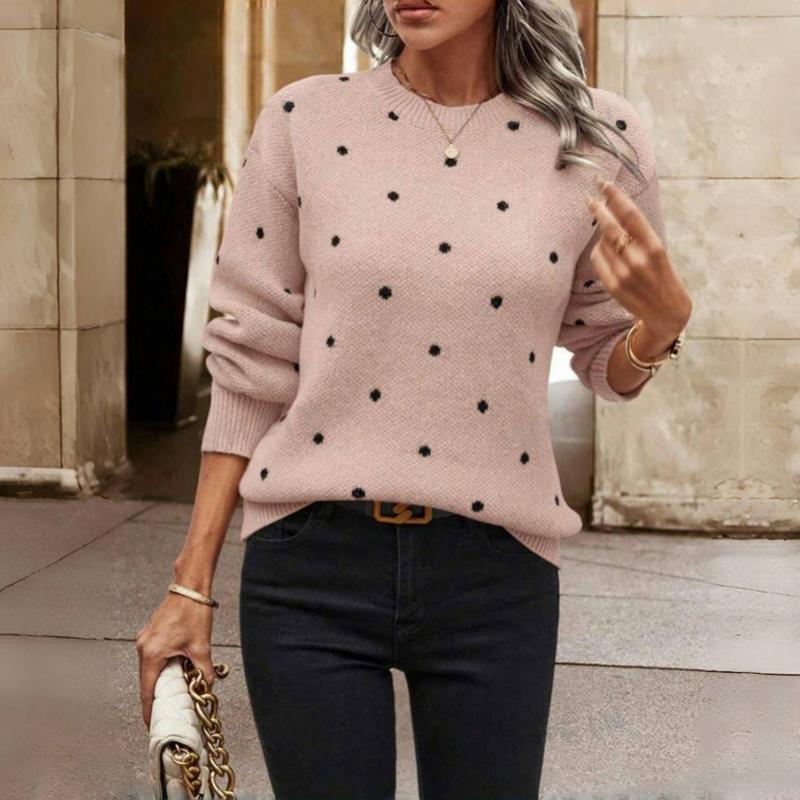 Kira | sweter w delikatne groszki