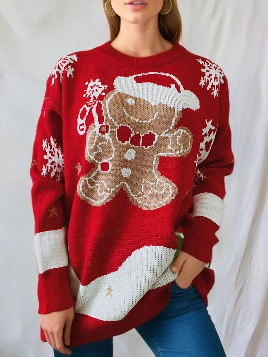 Eliana | świąteczny sweter z pierniczkami