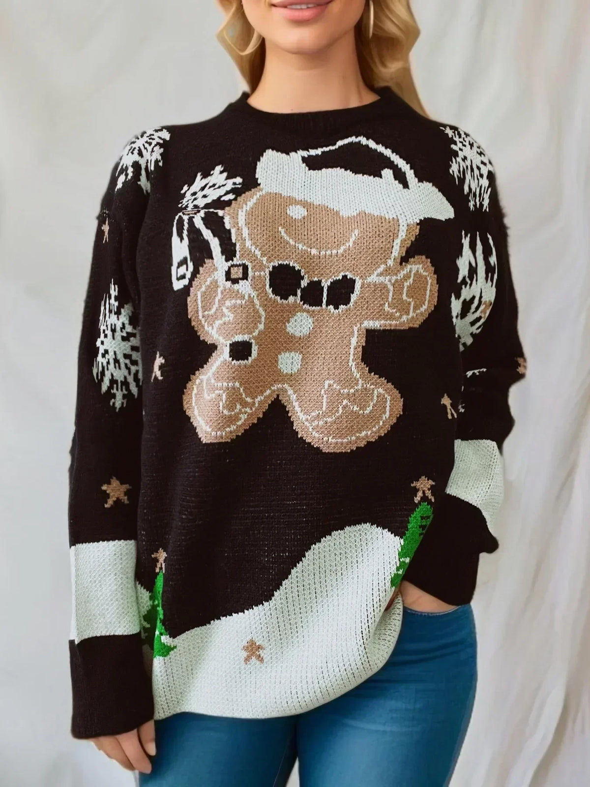 Eliana | świąteczny sweter z pierniczkami