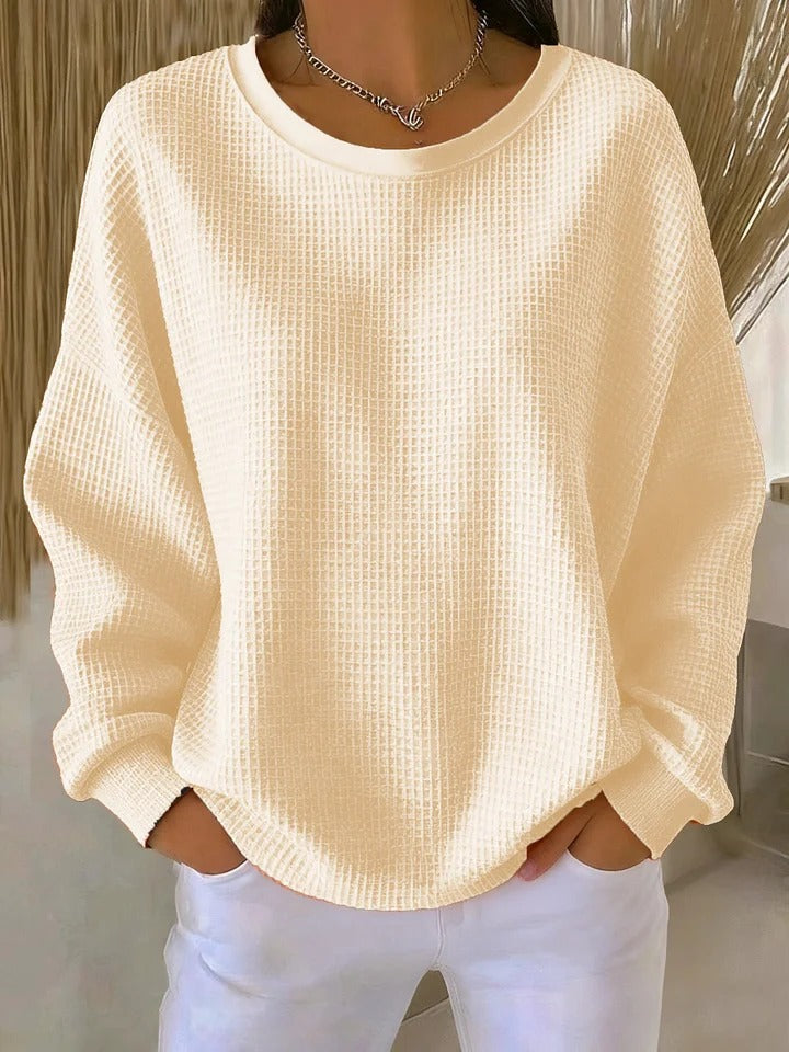 Elżbieta | waflowy sweter oversize