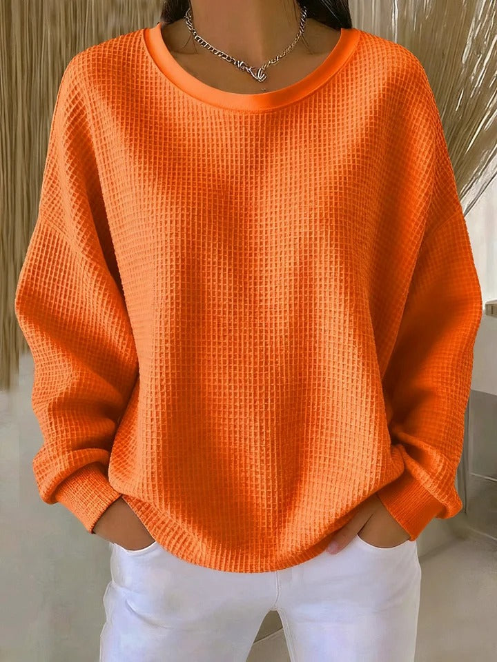 Elżbieta | waflowy sweter oversize