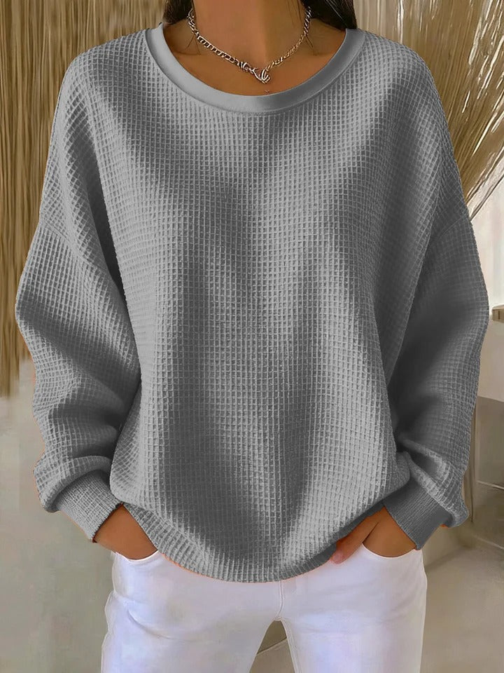 Elżbieta | waflowy sweter oversize