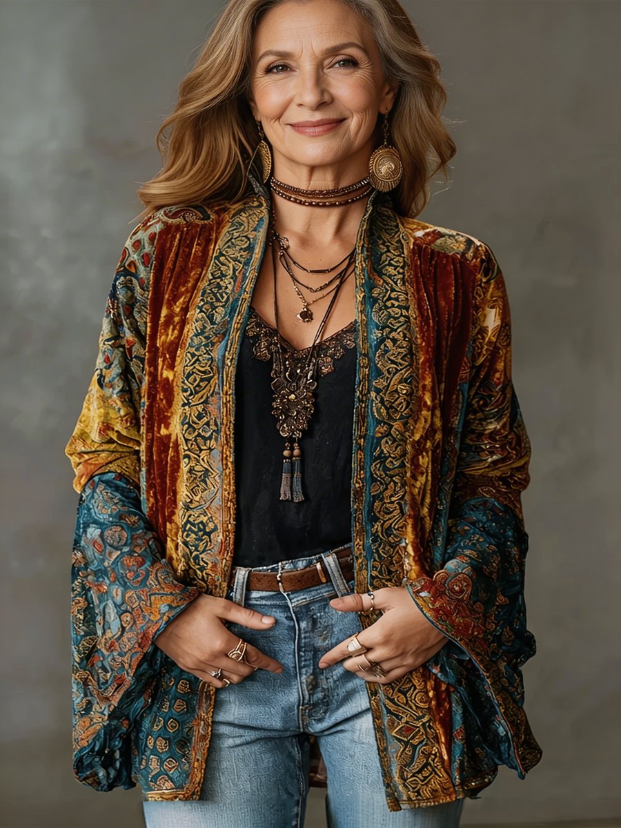 Genowefa | kimono w boho wzór