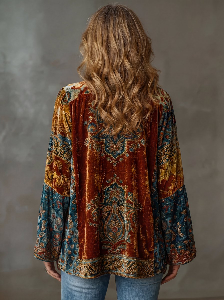 Genowefa | kimono w boho wzór