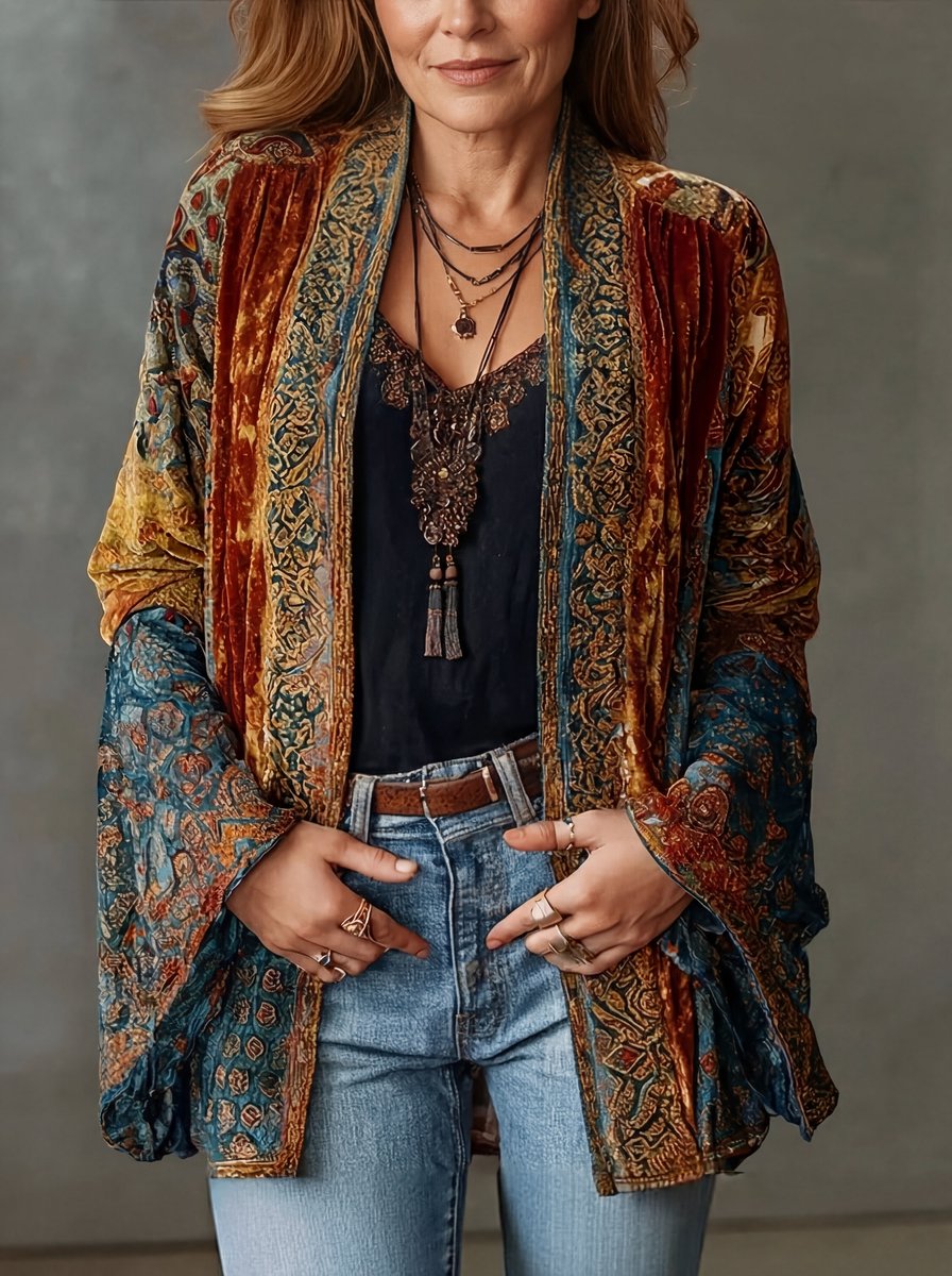 Genowefa | kimono w boho wzór